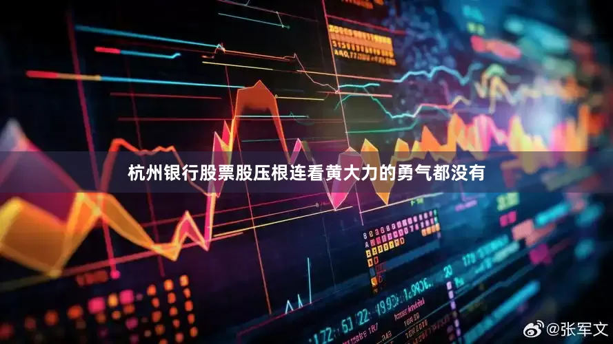 杭州银行股票股压根连看黄大力的勇气都没有
